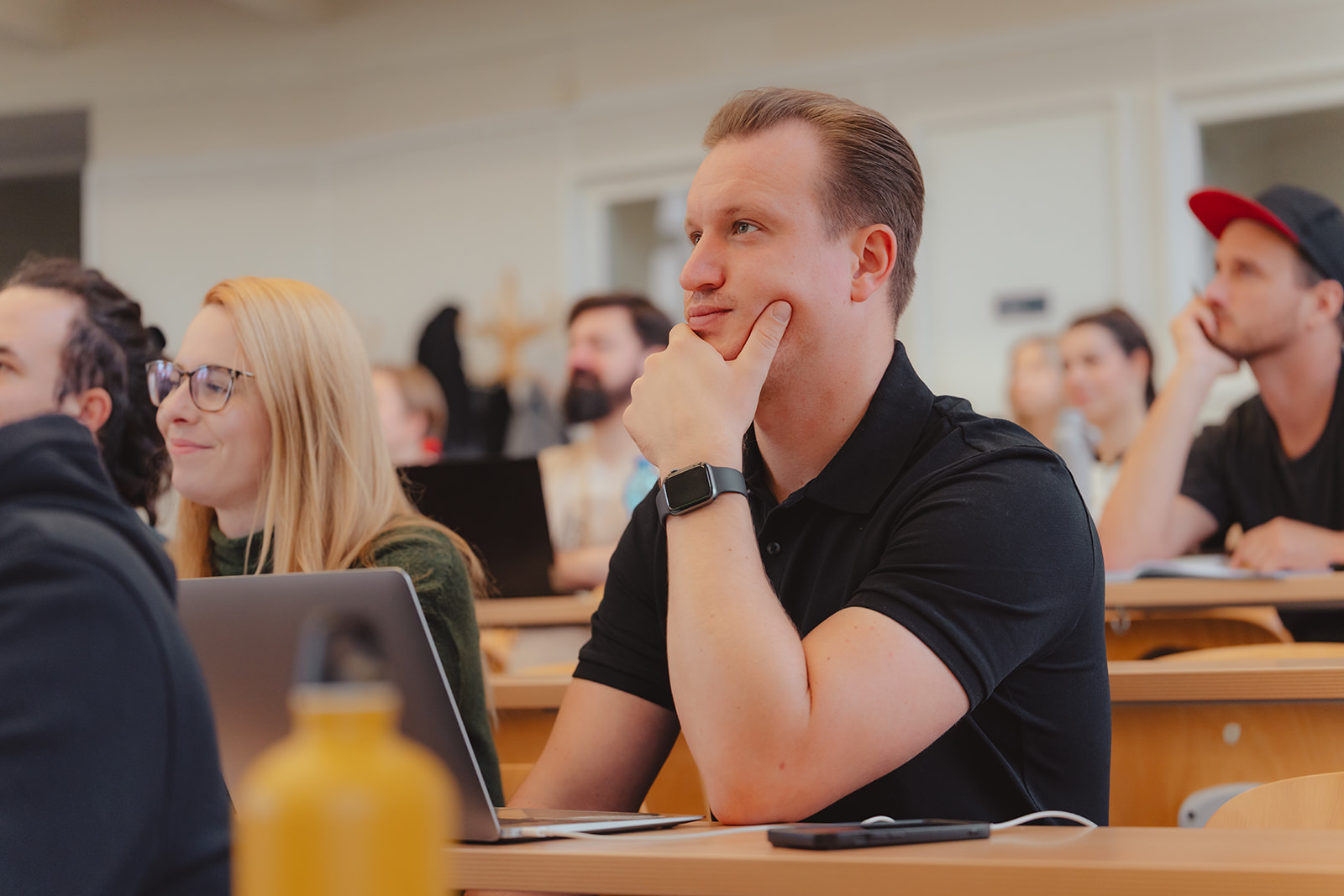 Petr na přednášce Digisemestru 2025